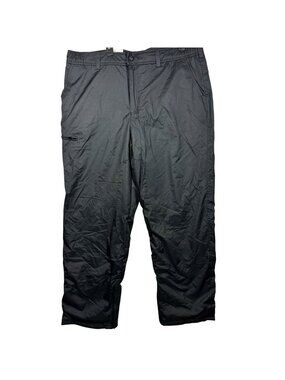 ZeroXposur Mens XL Black Snow Pants Water-Resistant Fleece Lined Relaxed Fit Ski